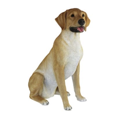 Sitting Labrador Retriever, Resin