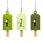 Wind Chime, Green, 3 Asst. Colors