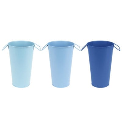Shades of Blue Vase, 3 Asst. Colors - Small