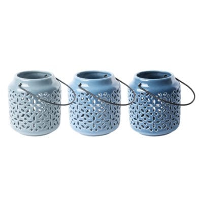 Shades of Blue Windlight, 3 Asst. Colors - Small