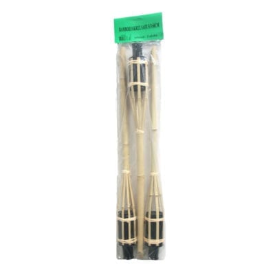 Set of 3 Bamboo Torches - Small