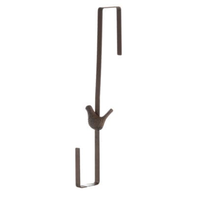 Bird Door Wreath Hanger, Metal