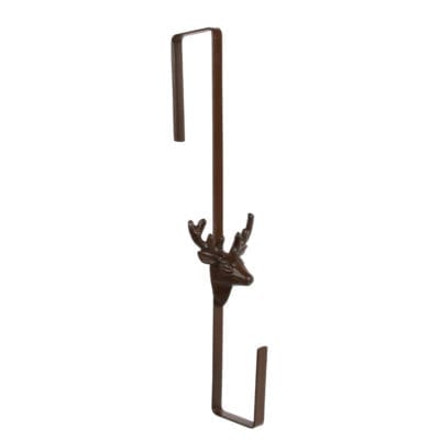 Deer Door Wreath Hanger, Metal