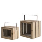 Set of 2 Display Box, Wood - Small