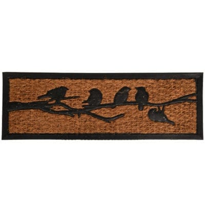 Bird on Tree Doormat, Rubber/Coir