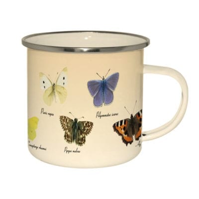 Butterflies Enamel Mug