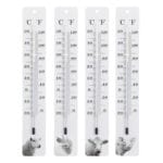 Farm Animal Thermometer, Black/White, 4 Asst. Styles