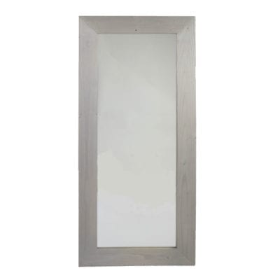 Rectangular Mirror, Wood, White Wash - Large