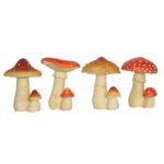 Mushroom, Resin, 4 Asst. Styles - Small