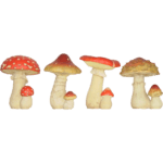 Mushroom, Resin, 4 Asst. Styles - Medium - Image 2