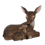 Deer w/Fawn, Resin