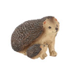 Hedgehog w/Young, Resin