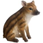 Sitting Wild Boar, Resin