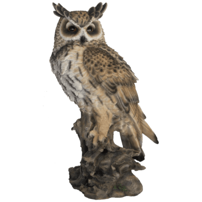 Owl on Driftwood, Resin