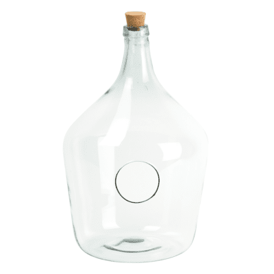 Front Open Terrarium Bottle, Glass, Clear - X Large