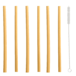 Bamboo Straws w/Cleaning Brush