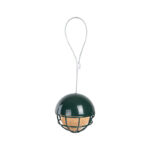 Suet Ball Holder w/Roof, Metal, Green