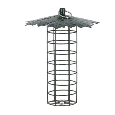 Suet Ball Dispenser w/Leaf Roof, Metal