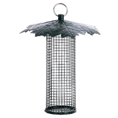 Nut Feeder w/Leaf Roof, Metal