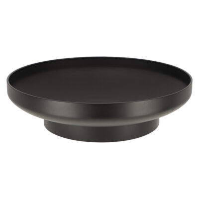Low Fire Pot, Metal, Black - Medium