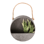 Old Zinc Round Wall Planter - Small