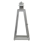 Pyramid Lantern, Metal/Glass - Small