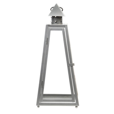 Pyramid Lantern, Metal/Glass - Small