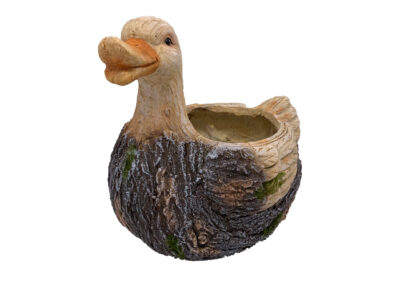 Faux Wood Duck Planter, MGO