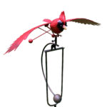 Metal Cardinal Rocker Stake