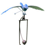 Metal Blue Jay Rocker Stake