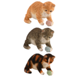 Kitten w/Yarn, 3 Asst. Styles, Resin
