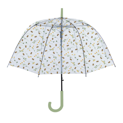 Bee Print Transparent Umbrella
