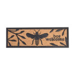 Bee Print Doormat, Rubber/Cocos