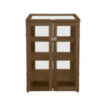 Greenhouse, Wood/Glass, Brown - Small