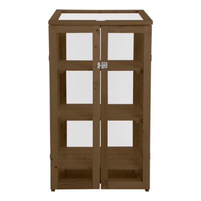Greenhouse, Wood/Glass, Brown - Large
