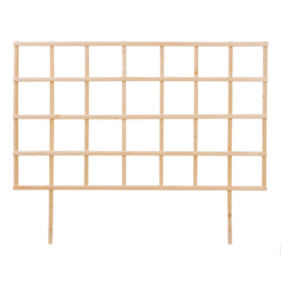 Raised Planter Bed Trellis, Natural Wood - Large