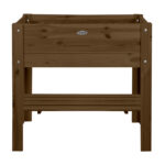 Raised Planter Bed w/L Feet, Brown - Small