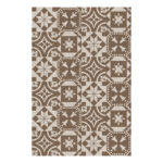 Portugese Tile Rectangular Garden Carpet, Reversible