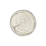 Wood Growth Ring Round Garden Carpet, Reversible
