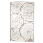 Wood Design Rectangular Garden Carpet, Reversible