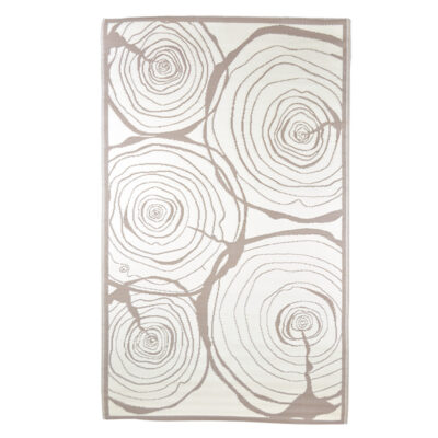 Wood Design Rectangular Garden Carpet, Reversible
