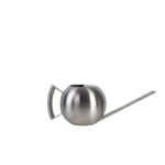 Modern Style Round Watering Can, Stainless Steel