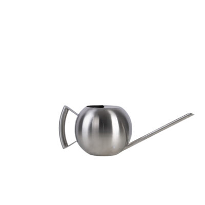 Modern Style Round Watering Can, Stainless Steel