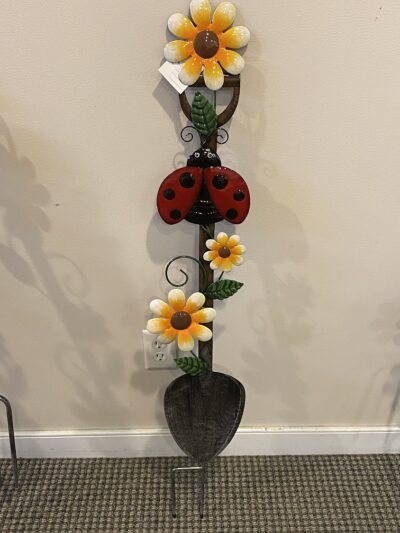 Ladybug & Flower Shovel Stake