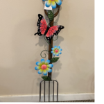 Butterfly & Flower Fork Stake