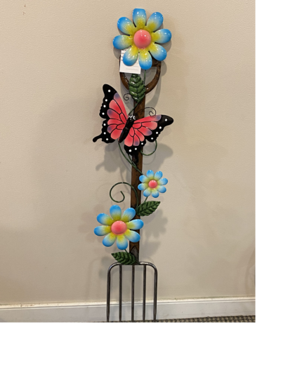 Butterfly & Flower Fork Stake