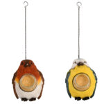 Bird Shaped Hanging Peanut Butter Feeder, Resin, 2 Asst. Styles