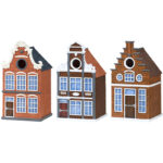 Dutch Canal Birdhouse, Resin, 3 Asst. Styles