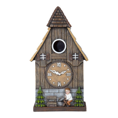 Cuckoo Clock Birdhouse, Resin