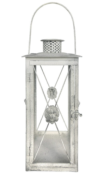 Aged Metal Lion Lantern